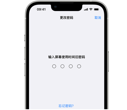 东港iPhone屏幕维修分享iPhone屏幕使用时间密码忘记了怎么办 