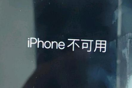 东港苹果服务网点分享锁屏界面显示“iPhone 不可用”如何解决 